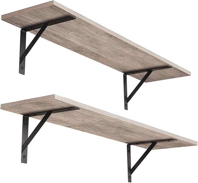 Wall Shelves, 23.6" Long Floating Shelves by DINZILVJ