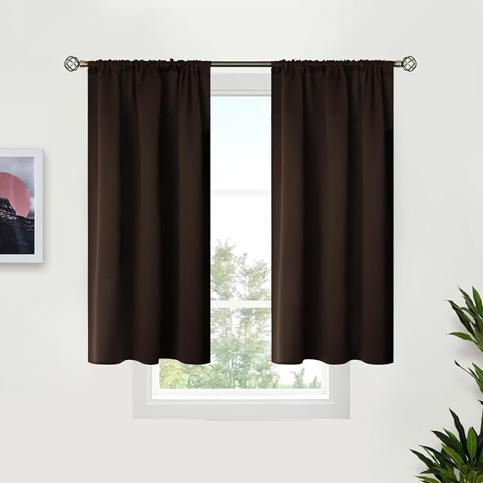 BGment Short Blackout Curtains for Bedroom 40 Inches Long by BGment