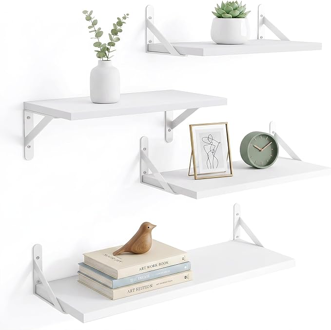 YGEOMER 4 Different Sizes Floating Shelves by YGEOMER