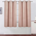 Blackout Curtains 42 x 63 inch/Blush Curtains Set of 2 Panels/Thermal Insulated by Lemomo