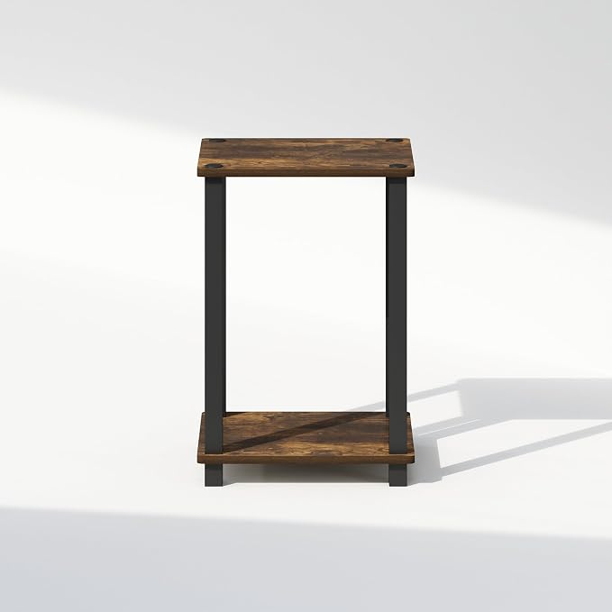 Furinno Simplistic Night Stand, 2-Tier Small Nightstand - Image 6