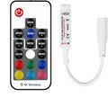 Taoellen RF Wireless Remote LED Controller,DC 5V-24V RGB Controller for 5050 3528 5630 LED Strip Lights,19 Modes 20 Colors Wireless Dimmer,Memory Function,12A Max Load