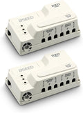 BSEED Wiring Surge Protector, Adjustable Voltage,Power Suppressor Protector with Protected Light Indicators for Refrigerator/TV/Air Conditioning/Computer and Other Home Appliances, 220V 3520W-2Pack