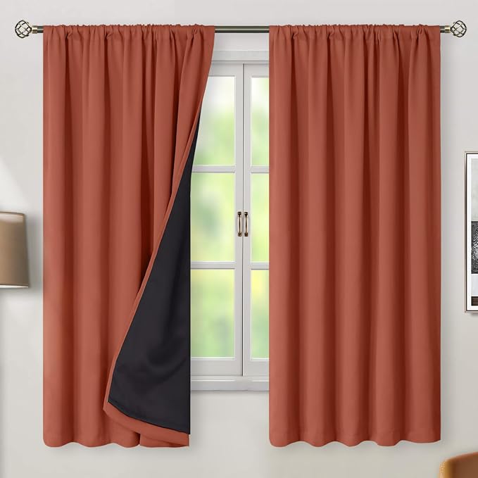 BGment 100% Blackout Curtains 63 Inch Length - Image 2