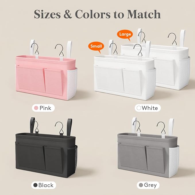 Lifewit Bedside Caddy Storage Organizer, Hanging Storage Bag - Image 7