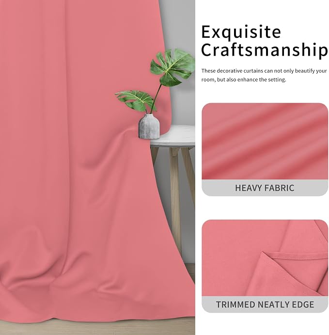 Easy-Going Thermal Grommet Blackout Curtains, 2 Panels 46x84 in, Noise Reduction - Image 5