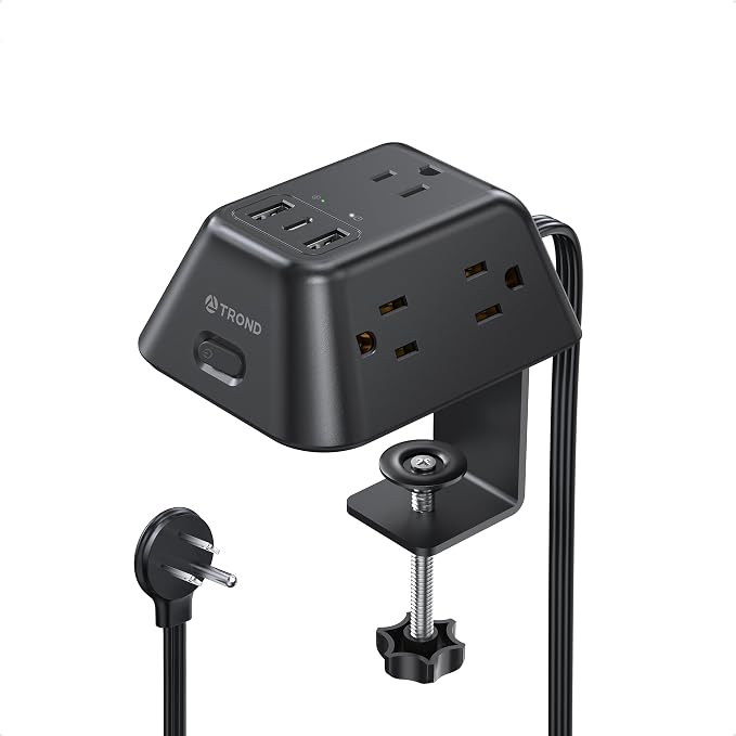 TROND Desk Clamp Power Strip by TRONDOfficial