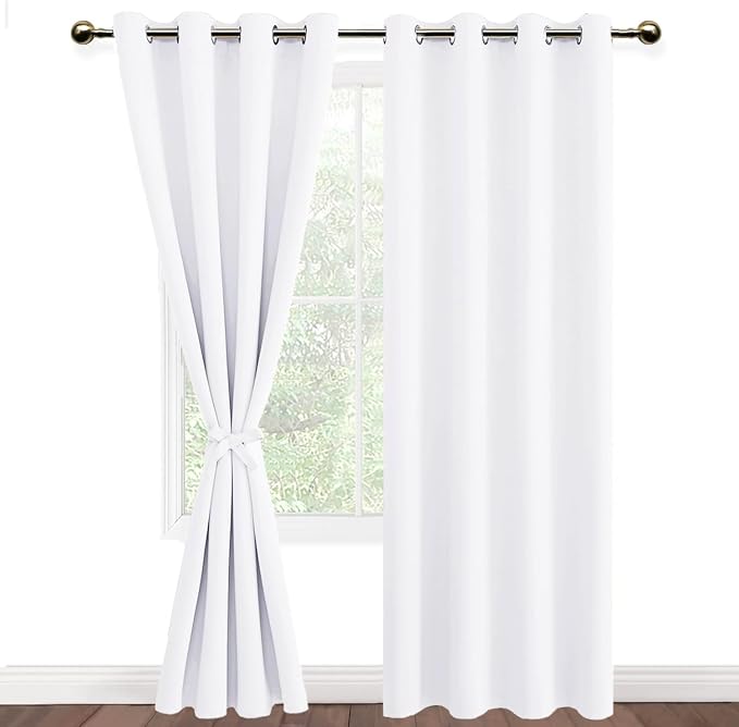 DWCN White Room Darkening Curtains 96 inch Long - Image 7