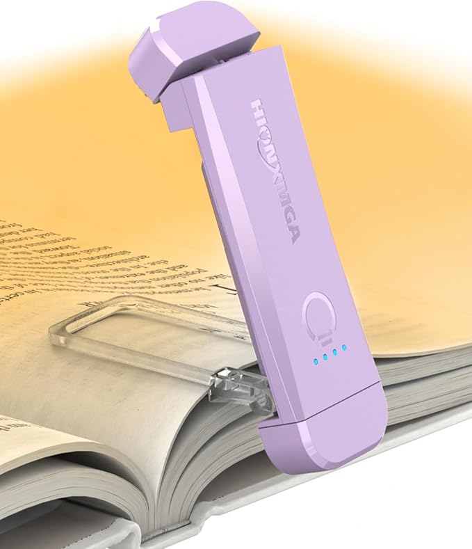 HIONXMGA Book Light, Rechargeable Reading Light by HIONXMGA
