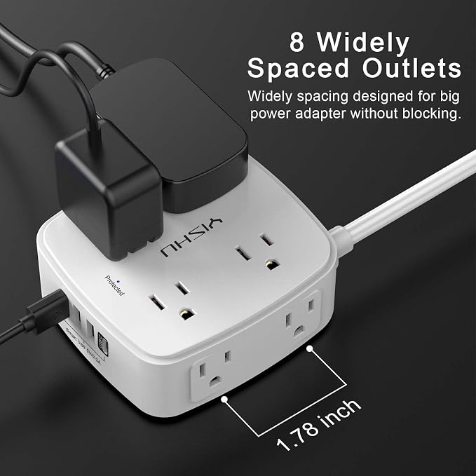 6 Ft Surge Protector Power Strip - Image 4
