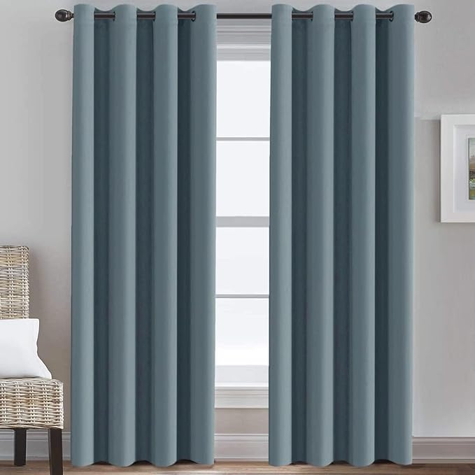 H.VERSAILTEX Blackout Curtains for Bedroom 84 Inches Thermal Insulated Room by HVERSAILTEX