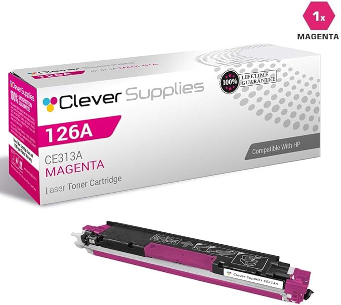 CS Replacement Compatible with HP PRO M175 MFP CE311A Cyan CE312A Yellow CE313A Magenta 126A PRO 100 M175A M175N PRO 200 M275NW TOPSHOT PRO M275NW Toner Cartridge 6 Color Set