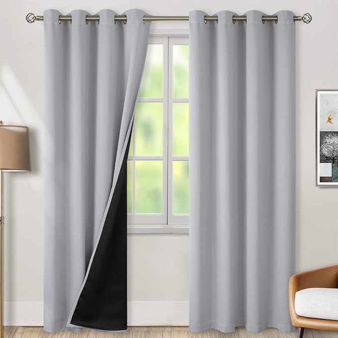 BGment Light Grey Blackout Curtains by BGment