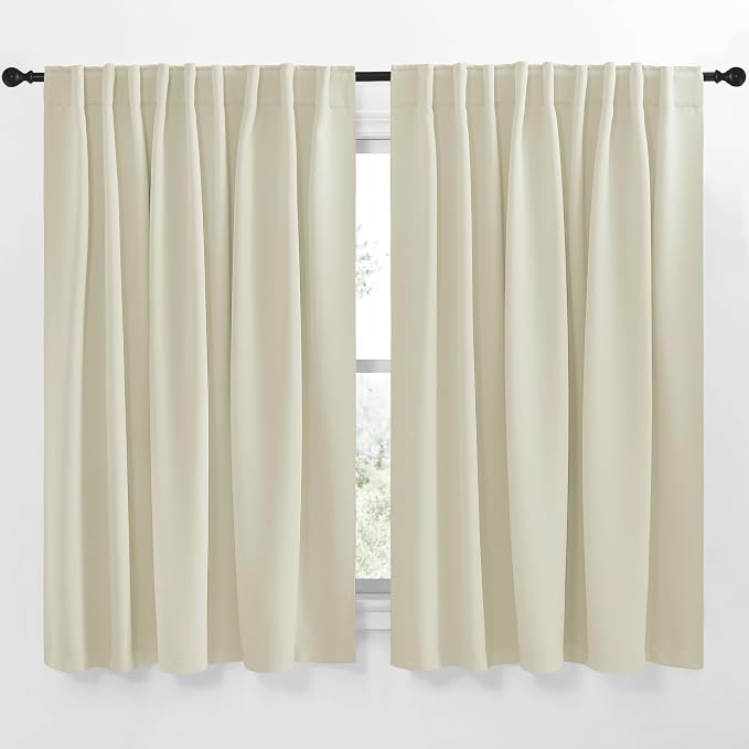 NICETOWN Extra Wide Kitchen Room Darkening Curtains, Privacy Window Treatment by NICETOWN