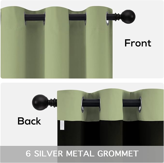 Yakamok Sage Blackout Curtains 84 inches Long - Image 6