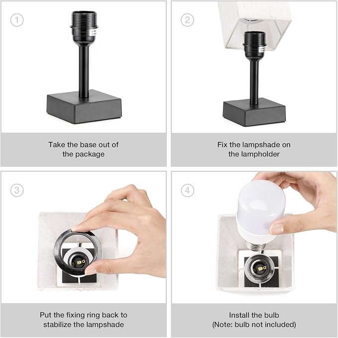 aooshine Small Bedside Table Lamp - Image 8