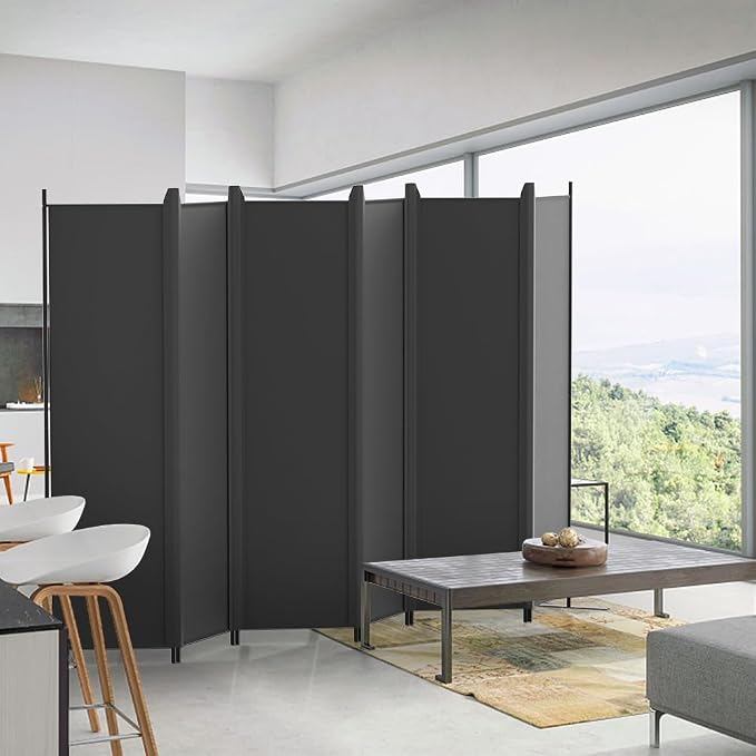 Kokorona 6 Panel Room Divider, 6FT Tall Folding Privacy Screen Wall Dividers - Image 7