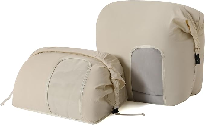 2-Pack Roll Top Comforter Storage Bag, Blanket Storage Bags | Taslon Fabric - Image 8