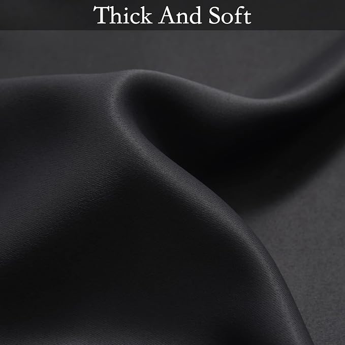 SimpleHome Black to Grey White Ombre Room Darkening Curtains 63 Inch | Curtains - Image 7