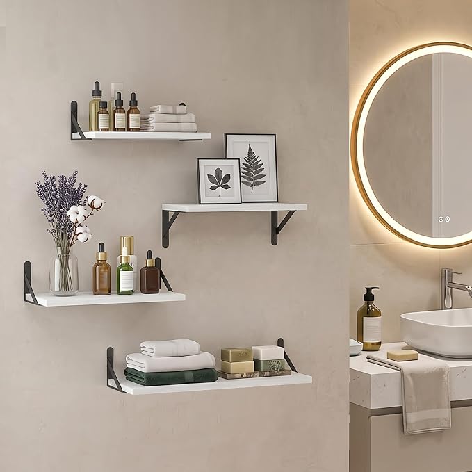 YGEOMER 4 Different Sizes Floating Shelves - Image 7