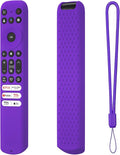 Hi Color Silicone Cover for TCL RC813 FMB1/RC923/RC902V Remote Protective Case Sleeve for TCL Smart TV Remote RC813 FMB1 Case Cover (Purple)