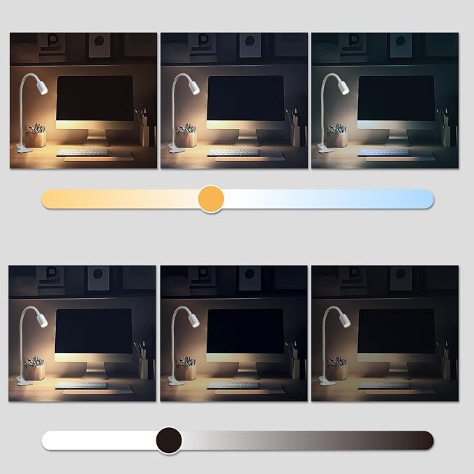 DAMI LED Reading Lights for Bed Headboard, Clip on Spotlight Lamp for Desk - Image 3