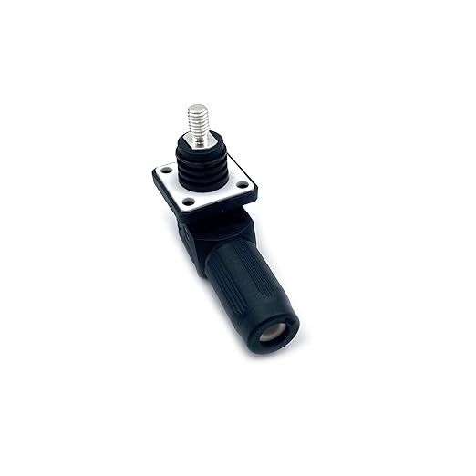 70A Battery Energy Storage Connector, 10mm² High Current Connectors IP67 Waterproof Stud Wiring Power Adapter Quick Plug Terminal Right Angle Plug and Socket (1000V Black)