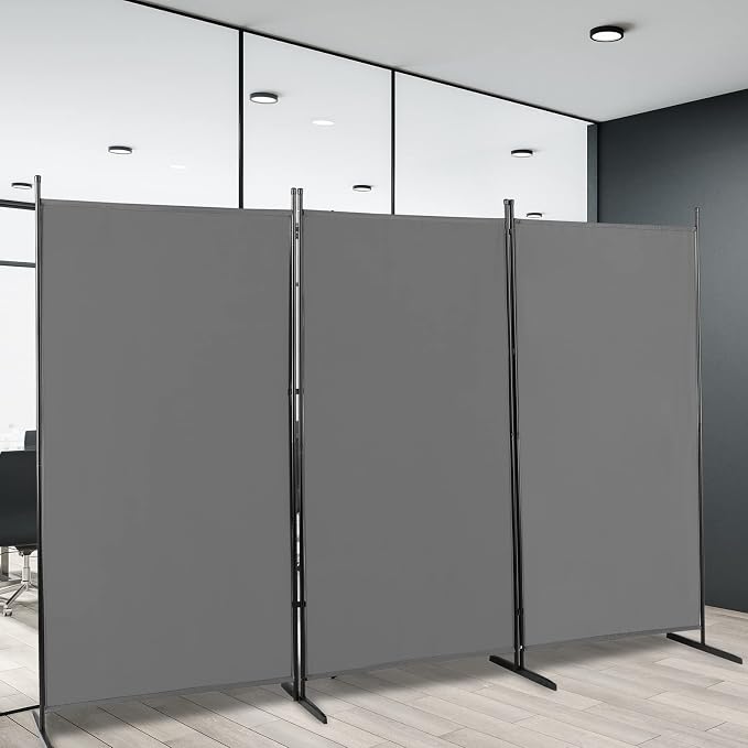 6ft Folding Room Divider Privacy Screens, 3 Panel Freestanding Wall Divider - Image 7