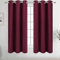 Diraysid Burgundy Red Grommet Blackout Curtains by Diraysid%2C+refresh+your+life