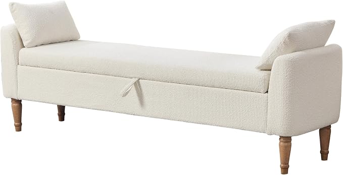 Chifee & Vingol 66" W Storage Benches End of Bed Bench - Image 7