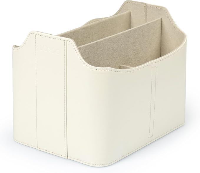 Londo PU Leather Remote Control Holder, Office Supplies Desk Organizer by Londo