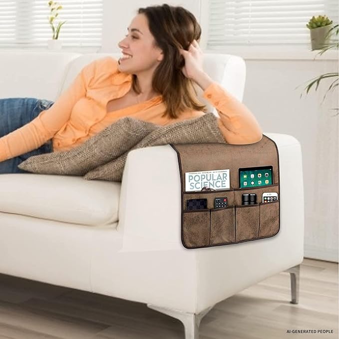 HAOMAIJIA Sofa Armrest Organizer, Remote Control Holder - Image 4
