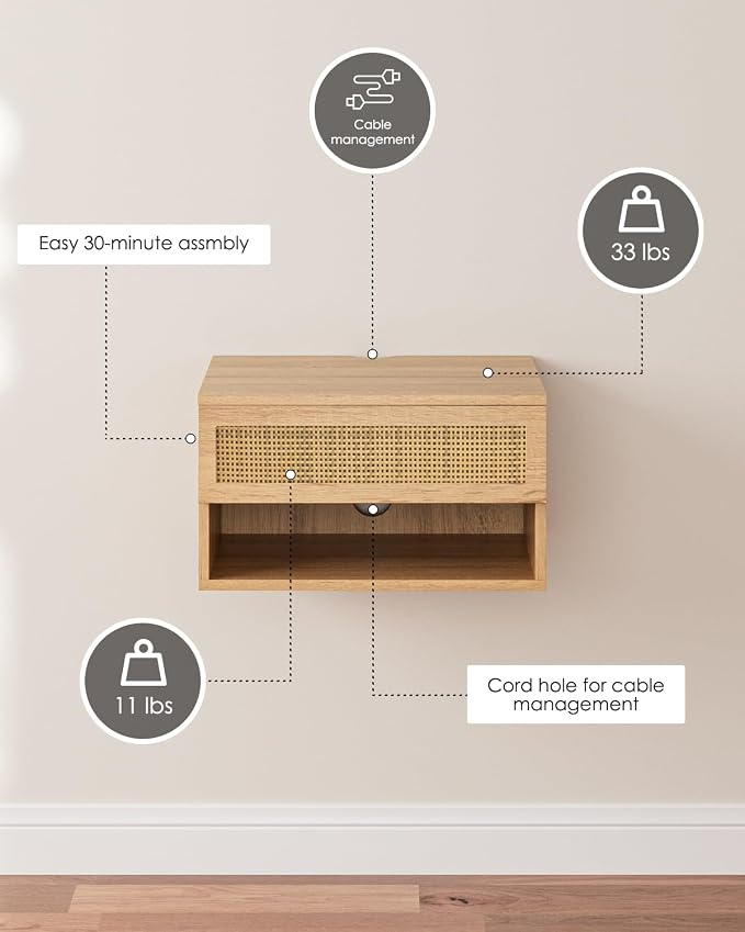 Modern Floating Nightstand - Image 9