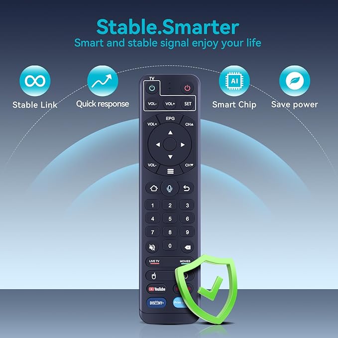 ZWP V2 Pro Replacement Voice Remote Control fit for vSeeBox V1 Pro / V2 Pro/Elite/ V1 Max, for OctaStream Elite Max Android TV Box Elite-3