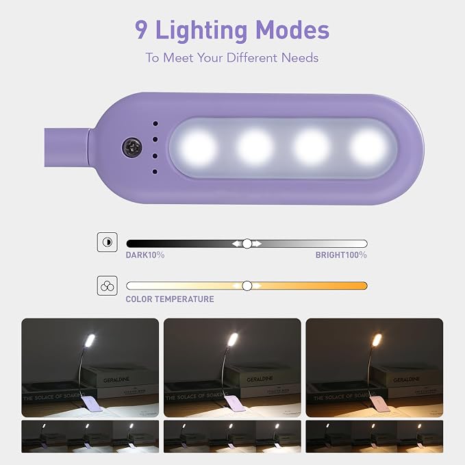 VAVOFO Rechargeable Book Light for Reading in Bed Kids, 7 LED Reading Light - Image 3