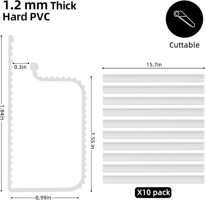 YECAYE 157in Cable Management Cord Organizer, Cord Management, Desk Wire Holder - Image 2