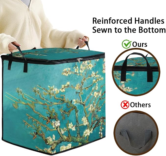 2pcs blanket storage bag for under bed, closet organizers 95L | clothing - Image 4