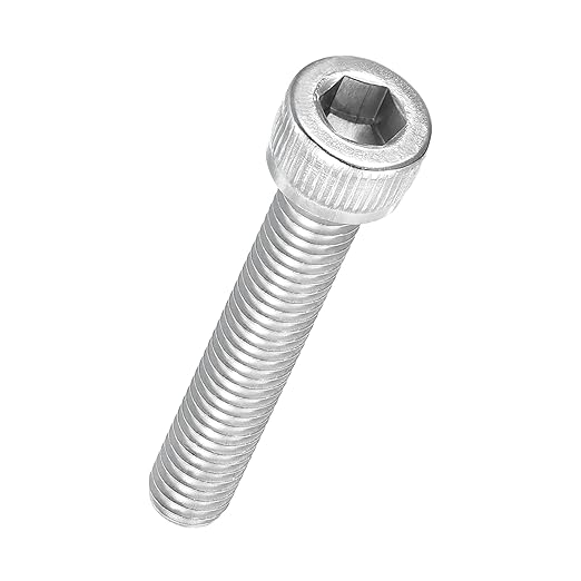Kozelo 25pcs Socket Head Cap Screws - [M6-1 x 35mm] 304 Stainless Steel Allen Socket Drive for Electrical Motor 3D Printing Fan Engine Replacement Use, Silver