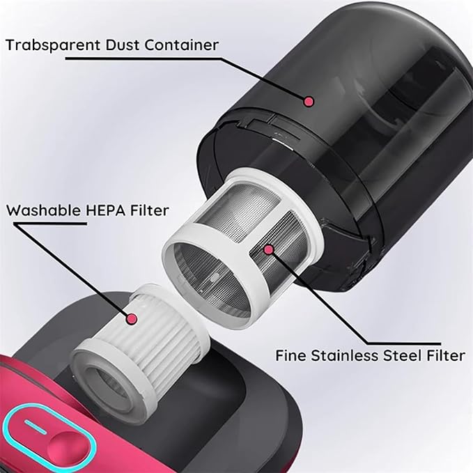 Pure Sleepy Pro Bed Vacuum Dust Mites, 2025 Upgrade 12000pa Pure Sleepy Pro Bed Vacuum, Mattress Cleaner Machine Deep Cleaner with Uv-C Light, 8,000 Vibrations Per Minute (Green)