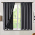 BGment Dark Grey 100% Blackout Curtains by BGment