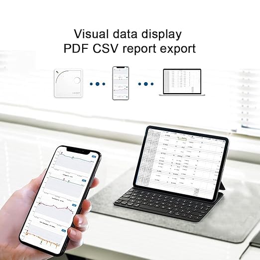 UbiBot WS1 WiFi Environmental Sensor: Temp, Humidity, Light Monitoring | External Probe | Alerts, Schedule Reports & Device Sharing | Local Deployment| IFTTT & Alexa | 2.4GHz WiFi, No Hub Needed