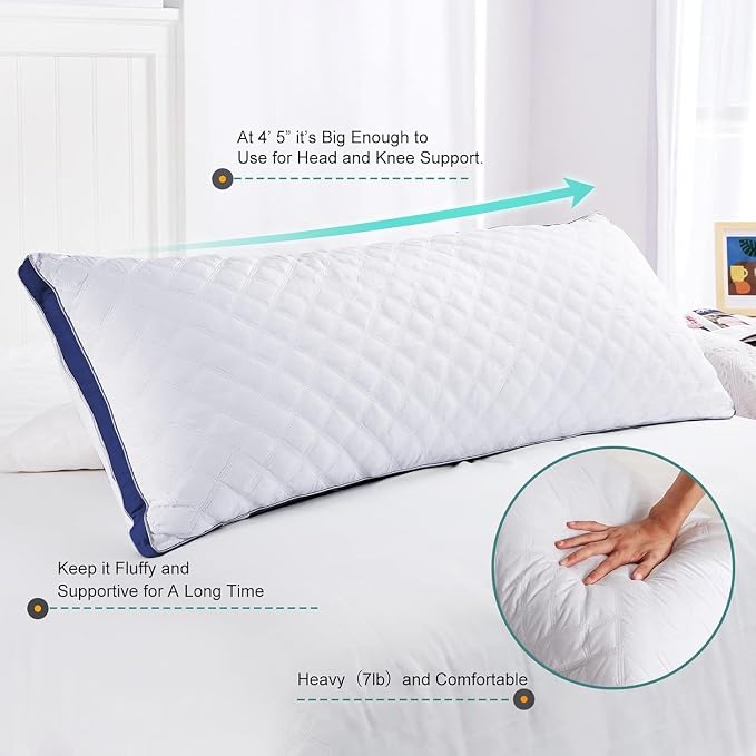 Oubonun Premium Adjustable Loft Quilted Body Pillows - Image 6