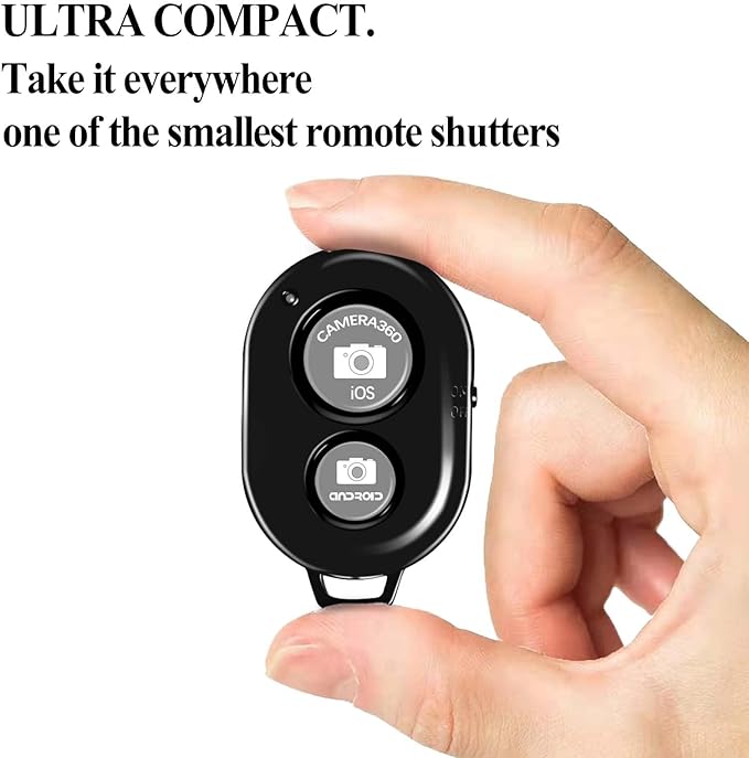 Belijean Bluetooth Remote - Compatible with All iPhone, iPad & Tablets - 2 Pack Bluetooth Clicker for Photos & Videos