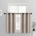 Yakamok Blackout Curtains 38x36 inch Natural Thermal Drapes-Kitchen | 2 panels by Yakamok