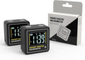 KNINE OUTDOORS Mini Digital Angle Finder 4-side Strong Magnetic Angle Gauge, Table Saw Miter Protractor, Woodworking Measuring Tool, Level Box for Hanging (2 Pack, Plastic, Small Size)