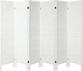 6 Panel Room Divider, Freestanding Wooden Privacy Scree | Durable paulownia wood by Unknown