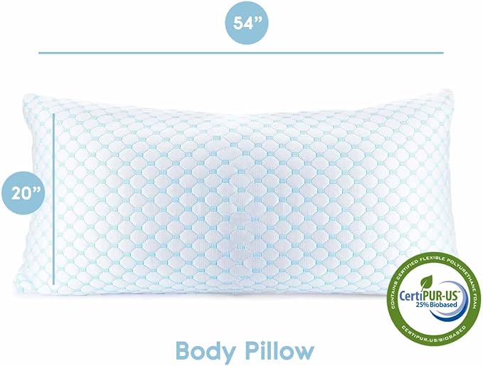 Nestl Cooling Pillow for Sleeping 2 Pack, Luxury Shredded Memory Foam Body - Image 2