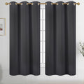 Diraysid Charcoal Grey Grommet Blackout Curtains by Diraysid%2C+refresh+your+life