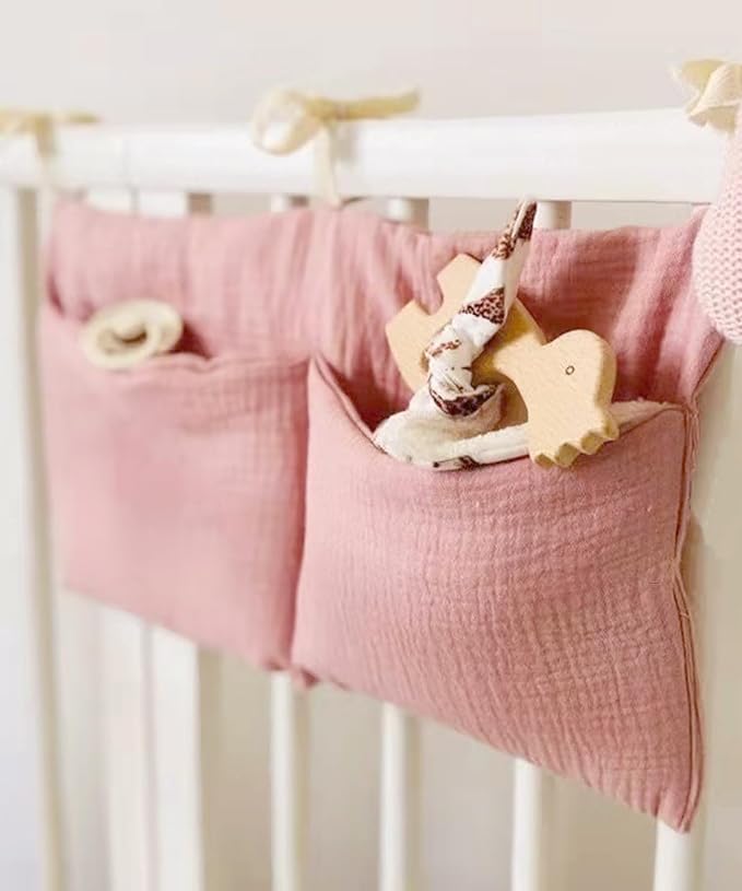 Baby Bedside Hanging Bags Storage Organizer Milk Bottle Toy Crib Baby Nappy-Bag - Image 5