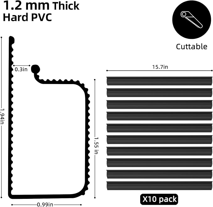 YECAYE 157in Cable Management Cord Organizer, Easy Install Self-Adhesive Cord - Image 2